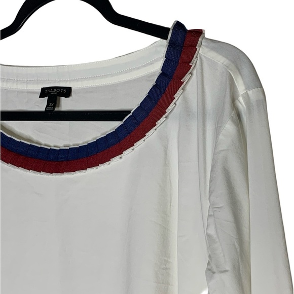 Talbots Grosgrain-Trim Poplin Tunic - Picture 3 of 5